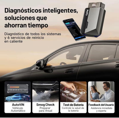 Autvel OBD2 Diagnosis Bluetooth,Diagnosis Coche multimarca para IOS y Android.